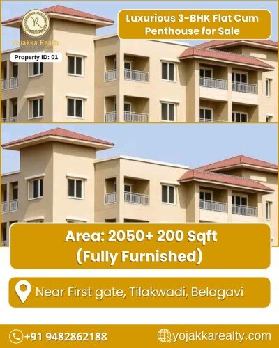 3 BHK Flat cum Penthouse for Sale in Tilakwadi, Belagavi-1