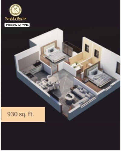 2 BHK Compact & Smart Home – Floor 1 (930 sq. ft.) | Belagavi-1